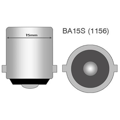 Λάμπα Ba15S (R10W /P21W) 5xSMD 5050 12V Λευκή 2τμχ M-Tech LB075W/MT
