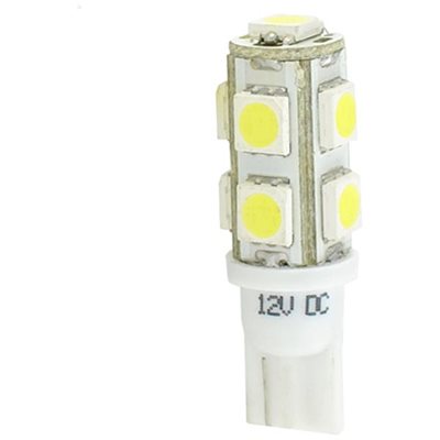 W5W 12V T10 W2.1x9.5D Led 9xSMD5050 Λευκό Καρφωτό Ακάλυκο 2τμχ M-Tech LB058W/MT