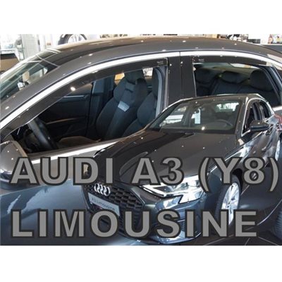 Heko Audi A3 Y8 Lim. 4d 2020+ Σετ Ανεμοθραυστες Αυτοκινητου Απο Ευκαμπτο Φιμε Πλαστικο Heko - 4 Τεμ. ΑΝΕΜ.SET10273