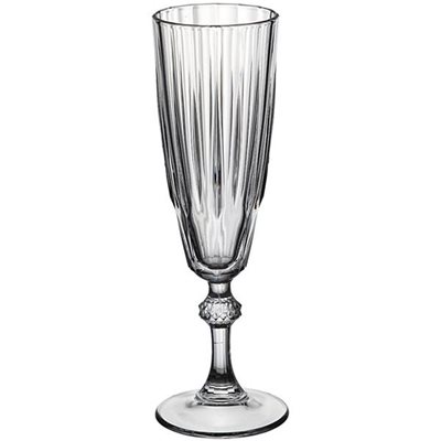 Γυάλινο Ποτήρι Σκαλιστό Σαμπάνιας 17cl Pasabahce Diamond-Flute/17CL Σετ 6τμχ