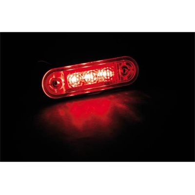 Lampa Φως Ογκου Φορτηγου 24v 3led 80x22mm Κοκκινο 1τεμ L9700.5