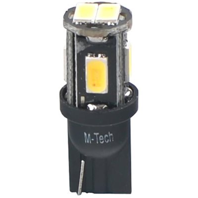 W5W T10 12V W2.1X9.5D 2W 6Xhp Led Opto Λευκό 2τμχ M-Tech LB809W/MT