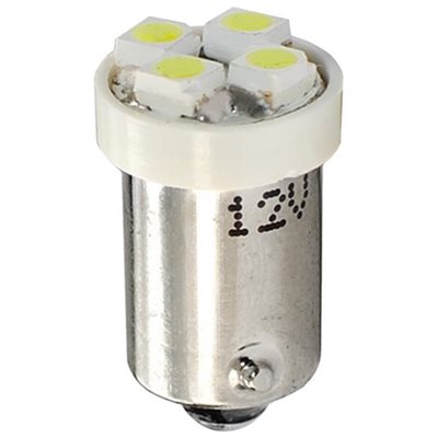 T4W 12V 0,32W Ba9S Μινιόν Led 4xSMD3528 Λευκό 2τμχ M-Tech LB009W/MT