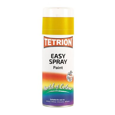Χρωμα Σε Σπρευ Κιτρινο Tetrion Easy Spray Yellow Πολλαπλων Χρησεων 400ml