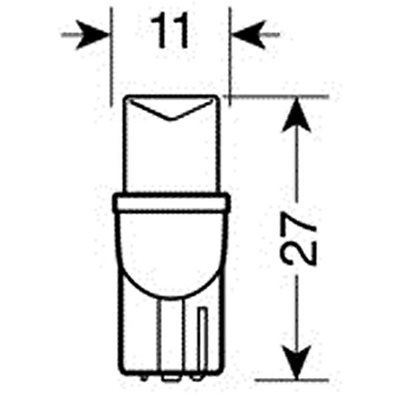 Τ10 Ψείρα Διάθλασης Λευκό Φως W2.1x9.5D Lampa L5814.6 2τμχ