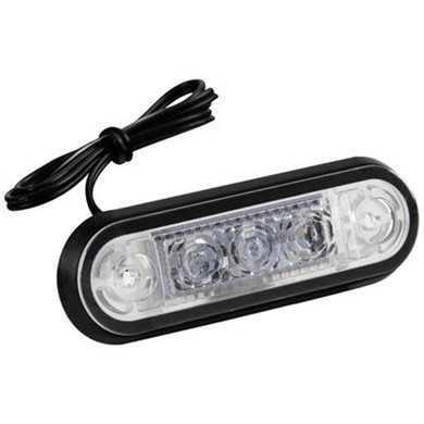 Lampa Φως Ογκου Φορτηγου 24v 3led 80x22mm Κοκκινο 1τεμ L9700.5