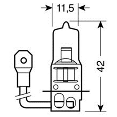 H3 Αλογόνου 12V/55W 42mm Pk22S Lampa L5803.0 1τμχ