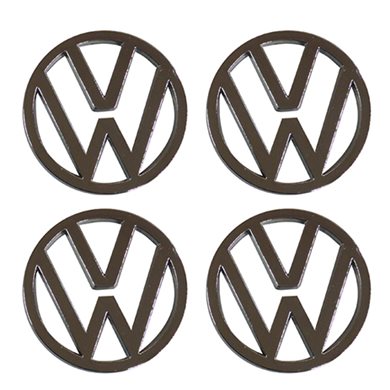 Τάπες Κέντρου Ζάντας VW Χρώμιο/Γκρι Κουμπωτές Διαμέτρου 59mm Americat ΤΑΠ.VW-TR 4τμχ