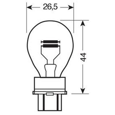 P27/7W 12V 27/7W W2,5X16Q Standar Line Αλογόνου 2τμχ Lampa L5808.9