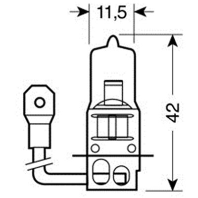 H3 Αλογόνου 12V/100W 42mm Pk22S Lampa L5803.1 1τμχ