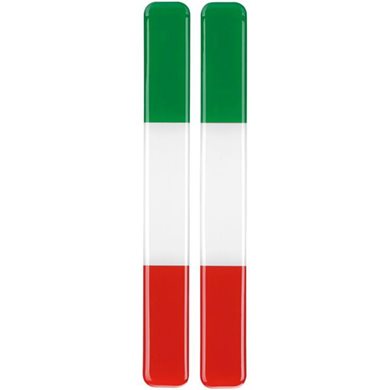 Αυτοκολλητο Σημα 3d Σημαια Ιταλιας 138x15mm 2τεμ.
