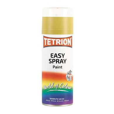 Χρωμα Σε Σπρευ Χρυσο Εντονο Tetrion Easy Spray Bright Gold Πολλαπλων Χρησεων 400ml