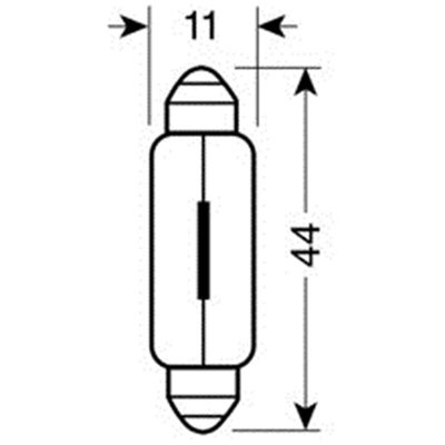 Λαμπάκια Σωληνωτά 15W/12V Sv8,5X8 Lampa 5831.1-LM 2τμχ