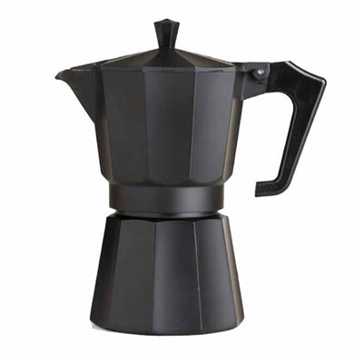 Μηχανή Espresso Μαύρη Αλουμινίου για 3 Φλυτζάνια Home&Style 7355033-36