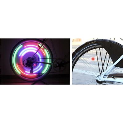 Led Φωτισμός Ακτίνας Ποδηλάτου ZD63D, RGB Λευκός
