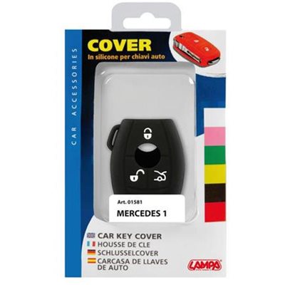 Lampa Mercedes Type-1 Καλυμμα Κλειδιων Σιλικονης Μαυρο Χρωμα 1τεμ. L0158.1