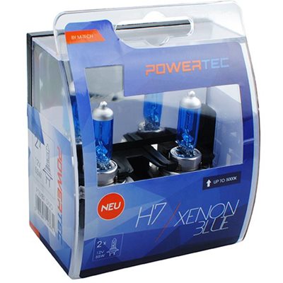 H7 12V 55W Px26D Powertec Xenon Blue 2τμχ M-Tech PTZXB7-DUO/MT