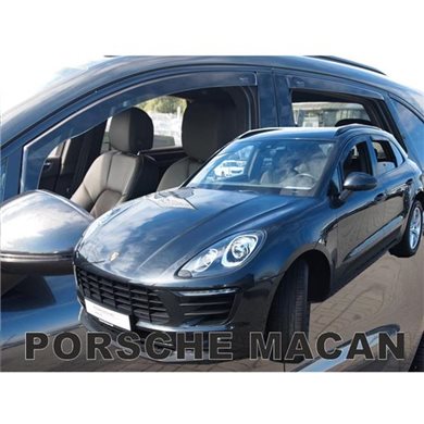 Heko Porsche Macan 5d 2013+ Σετ Ανεμοθραυστες Αυτοκινητου Απο Ευκαμπτο Φιμε Πλαστικο Heko - 4 Τεμ. ΑΝΕΜ.SET26306