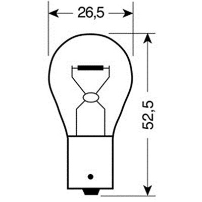 Λαμπάκια 12V/Py21W Καθρέφτης με Πορτοκαλί Φωτισμό Lampa L5806.7 2τμχ