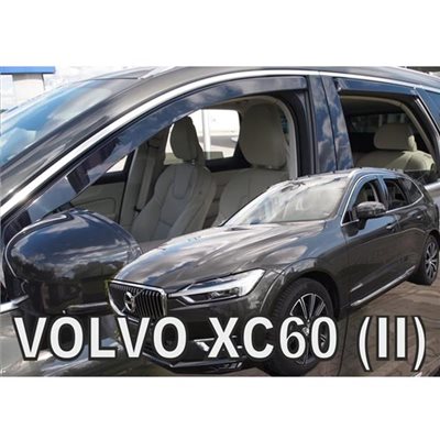 Heko Volvo Xc60 Ii 5d 2017+ Σετ Ανεμοθραυστες Αυτοκινητου Απο Ευκαμπτο Φιμε Πλαστικο Heko - 4 Τεμ. ΑΝΕΜ.SET31261