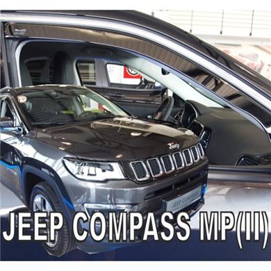 Heko Jeep Compass Mp Ii 5d 2017+ Ζευγαρι Ανεμοθραυστες Απο Ευκαμπτο Φιμε Πλαστικο Heko - 2 Τεμ. ΑΝΕΜ.19130