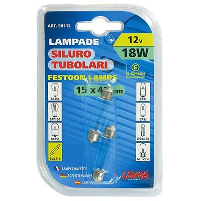 Λαμπάκια Πλαφονιέρας 12V/18W Sv8.5-8 Lampa 5811.2-LM 2τμχ