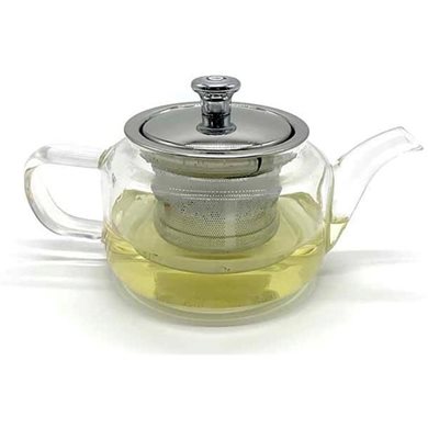 Τσαγιερό Γυάλινο με Βουρτσάκι 450ml Home&Style 735332450-48