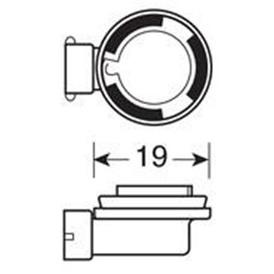 H11 12V 55W Pgj19-2 5.000K 1200lm Xenium-Race+50% 2τμχ Lampa L5817.4