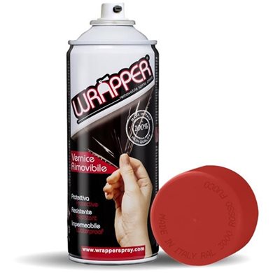 Προστατευτικο Φιλμ Σε Σπρει Wrapper Ral 3000 Flame Red 400 Ml (κοκκινο Χρωμα)