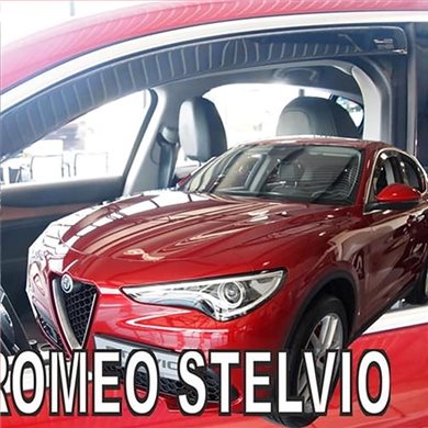 Heko Alfa Romeo Stelvio 5d 2017+ Ζευγαρι Ανεμοθραυστες Απο Ευκαμπτο Φιμε Πλαστικο Heko - 2 Τεμ. ΑΝΕΜ.10117