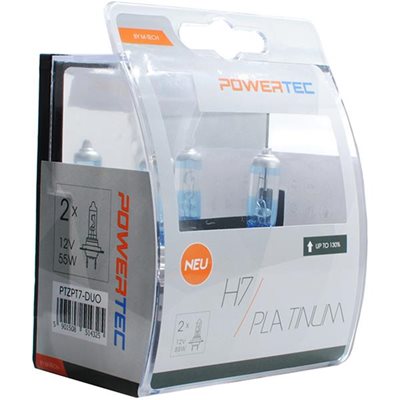 H7 Px26D 12V 55W Powertec Platinum 2τμχ M-Tech PTZPT7-DUO/MT