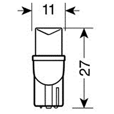 Τ10 Ψείρα Διάθλασης Μπλε Φως W2.1x9.5D Lampa L5814.5 2τμχ