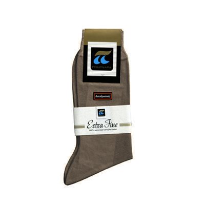 Ανδρικές Κάλτσες Πουρνάρα 150 100% Βαμβακερές Μπεζ Μεσαίο Χρώμα, Μέγεθος 40-41
