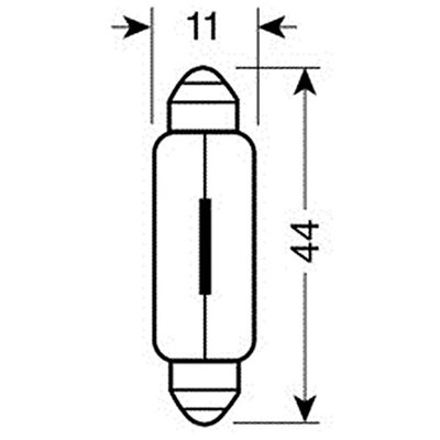 Λαμπάκια Πλαφονιέρας Σωληνωτά 12V-10W Lampa L5811.7 2τμχ