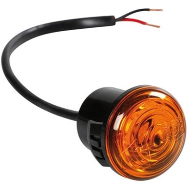 Lampa Φως Φορτηγου Φ30mm 1led 24v Πορτοκαλι L9839.0