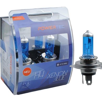 H4 12V 60/55W P43T Powertec Xenon Blue 2τμχ M-Tech PTZXB4-DUO/MT