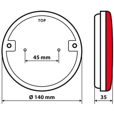 Φως Πίσω Δεξί 12/24V Dynamic-O 140 mm με 29 Led 3 Χρήσεις Ομίχλης/Θέσεως/Φλας Κόκκινο/Πορτοκαλί 1τμχ Lampa L4154.9