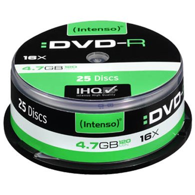 DVD-R Intenso 4331 , 4.7GB, 16x Speed, 25τμχ
