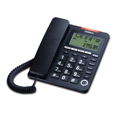 Σταθερό Τηλέφωνο με Οθόνη Uniden AS7408 Μαύρο