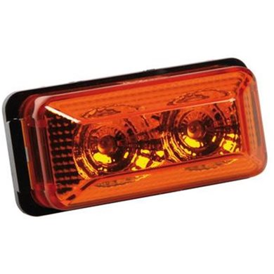 Lampa Φως Φορτηγού 24v 2led 70x35mm Πορτοκαλί L9839.3