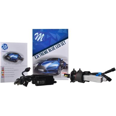 H4 9/36V 6.500K 5000lm Extreme Blue Led Kit Set Ψύκτρα Λεπίδες Φτερού 2τμχ M-Tech LSOXB4/MT
