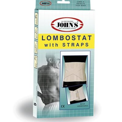 Ζώνη Lombostat Aσφαλείας H.22cm John's 11300 Μπεζ Μέγεθος 120