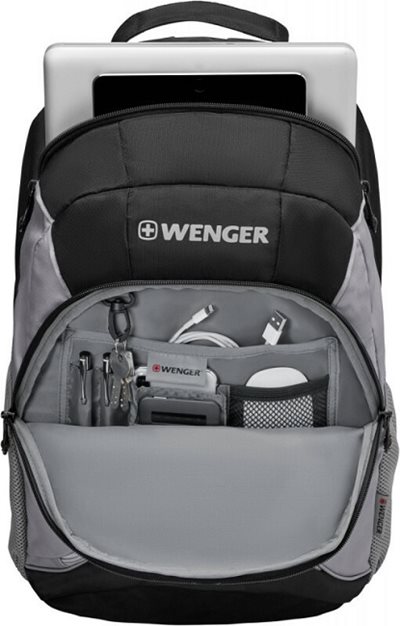 Wenger Mercury Τσάντα Πλάτης για Laptop 16" Χρώμα Black-Grey