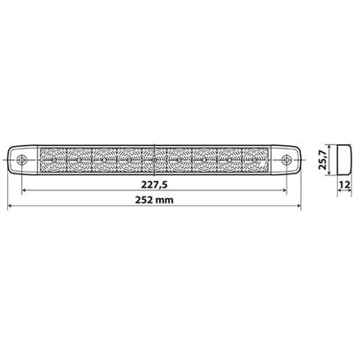 Φως Όγκου 9/32V Illumi με 9 Smd Led 1 Χρήσης Όπισθεν Κόκκινο Αδιάβροχο 1τμχ Lampa L4154.3