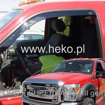 Heko Ford F550 Super Duty 1μιση Καμπινα 2011-2016 Ζευγαρι Ανεμοθραυστες Απο Ευκαμπτο Φιμε Πλαστικο Heko - 2 Τεμ. ΑΝΕΜ.15319