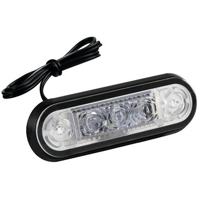 Φως Ογκου Φορτηγου 24v 3 Led 80x22mm Πορτοκαλι - 1 Τεμ.