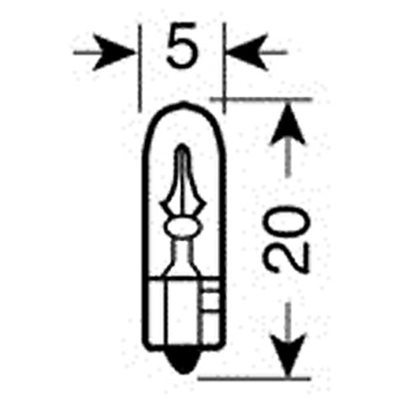 Λαμπάκια Ψειρες Τ5 12V/1.2W W2X4.6D Lampa 5835.7-LM 2τμχ