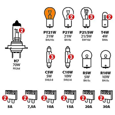 Lampa Κιτ Η7 Φορτηγου 30 Τεμαχιων L9826.7