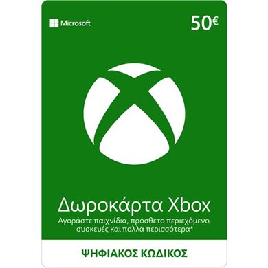 Microsoft Xbox Live 50 EUR Card - Ψηφιακός Κωδικός