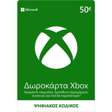 Microsoft Xbox Live 50 EUR Card - Ψηφιακός Κωδικός